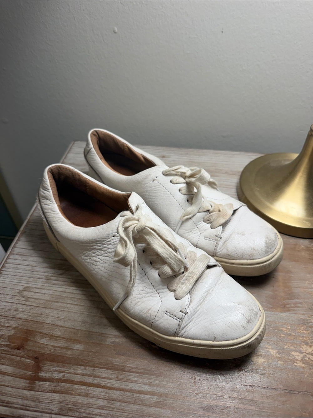Frye Women's Ivy Low Lace White